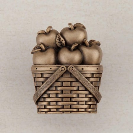 Acorn Mfg Artisan Collection Apple Basket Knob, Museum Gold DQAGP